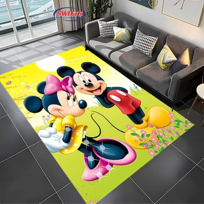 Nieuw bij Disney Mickey Mouse Tapijt! Slaapkamer Woonkamer Bedmat, Antislip Exquise Huisdecoratie, Duurzaam Machinewasbaar Kleed Cadeau 40x60cm (16x24in)