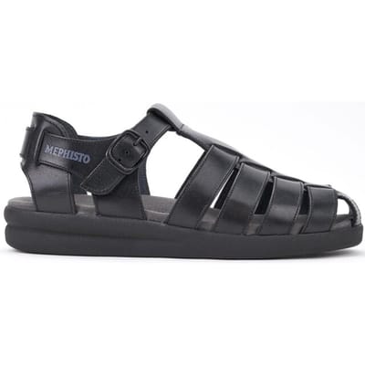 Mephisto SAM Heren Sandaal - Zwart - Maat 40