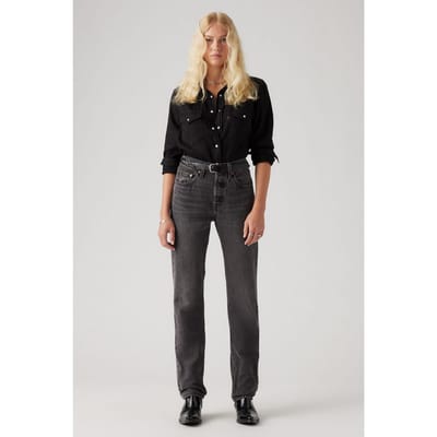 Levi's 501® Original Jeans Black Size: W24L32 | Straight Outlet | Dames | Grijs