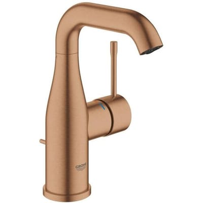 GROHE Essence Wastafelmengkraan - Medium uitloop - Met trek-waste - Sunset gold (mat brons) - 23462DL1