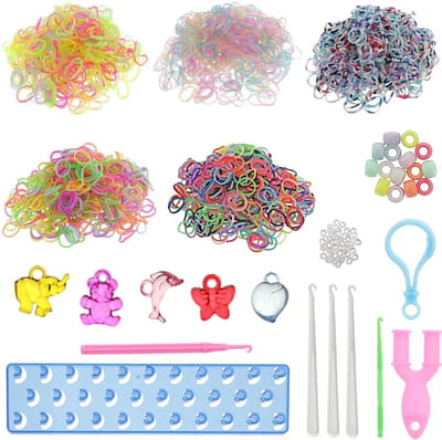 Behave 3200 Loombandjes Starterspakket - Loomelastiekjes - Loomen - Loom Pakket - Latexvrij