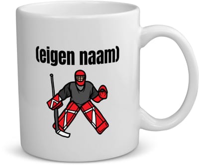 Akyol - ijshockey keeper met eigen naam koffiemok - theemok - Ijshockey - atleten - iemand die houdt van ijshockey - verjaardag - cadeau - kado - 350 ML inhoud