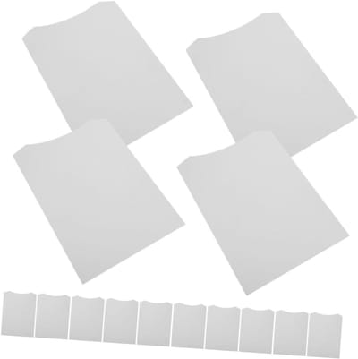 Kleding Insteekbladen - Vouwkaarten Shirts - Kleding Presentatie - Hoge Dichtheid Karton - 100 Stuks - Wit