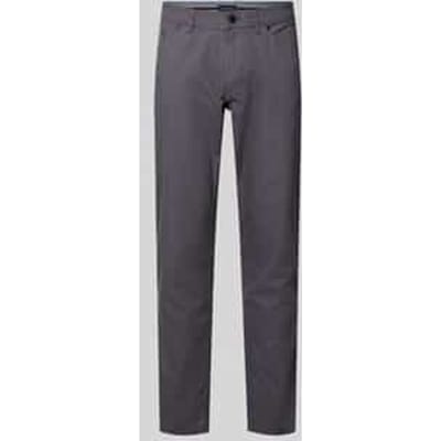 straight fit broek met structuurpatroon