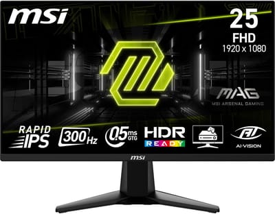 MSI MAG 255XF monitor 62,2 cm (24,5") 1920 x 1080 pixels Full HD - Zwart
