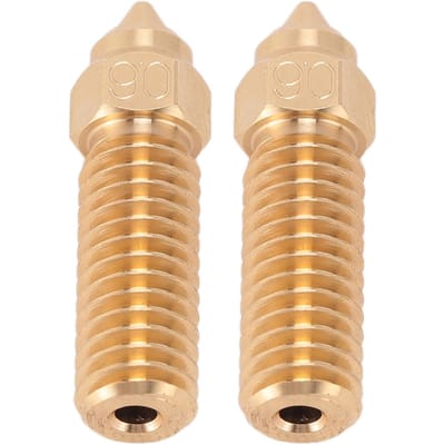 10 stuks 3D Printer Extruder Messing Mondstukken Hoge Temperatuurbestendig Slijtvast voor Creality K1 0.6mm beige