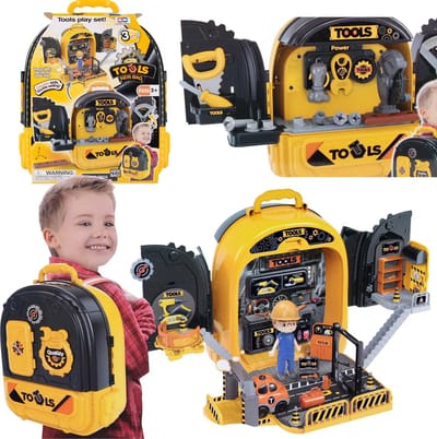Workshop met gereedschap, 3-in-1 voor kinderen 3+ MEGA CREATIVE