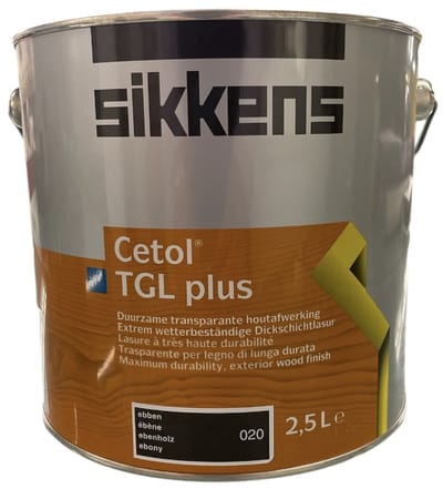 Sikkens Cetol TGL Plus - Transparante Houtbescherming - Glans - Ebben 020 - 2.50 L