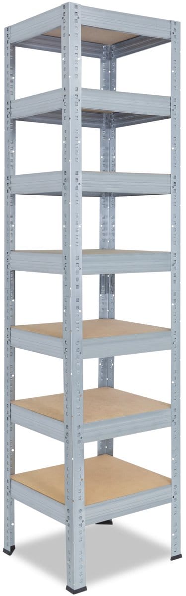 Shelfplaza PRO metalen stellingkast - 200x50x50 cm - verzinkt - 7 planken