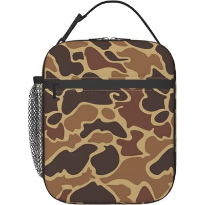 Eenden Camouflage Geïsoleerde Lunchtas voor Vrouwen Kinderen Lekvrije Voedseldozen Thermische Lunchbox Draagtas One Size