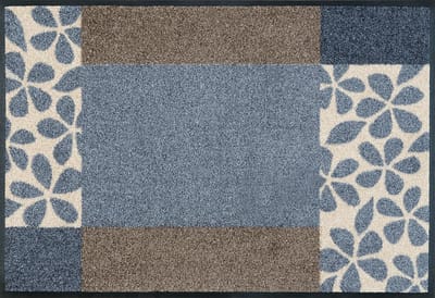 Kleen-Tex Deurmat Wash&Dry Florita Grey - 50 x 75cm