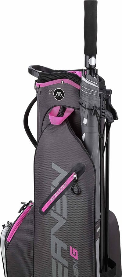 Big Max Heaven Seven G - Waterwerende Golftas - Standbag - Grijs Fuchsia