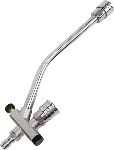 Hogedrukspuit - Reinigingslans - Krachtig Reinigen - Dubbele Connector - 3600 PSI - Zilver