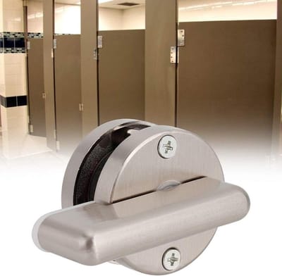 Deurslot met indicator - Toilet slot - Ruimte aangeven - Groen rood display - 74 mm handvat - Zilver