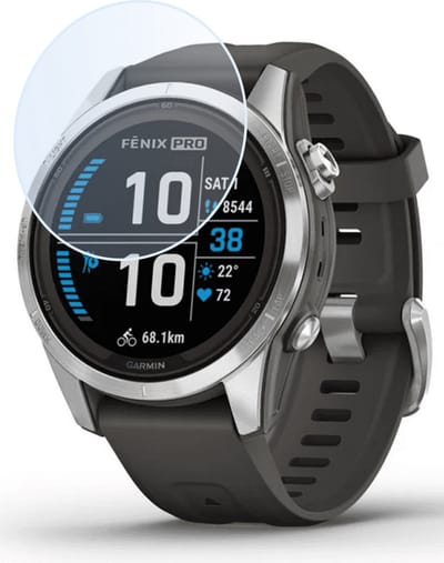 Screenprotector - Geschikt voor Garmin Fenix 7S Pro - Extra Sterk - Tempered Glass - Gehard Glas - Beschermglas Screen Cover - Bescherm Protector voor Smartwatch
