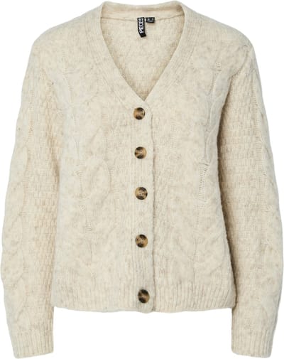 PIECES - PCNINA LS V-NECK KNIT CARDIGAN NOOS BC - Dames - Cardigans