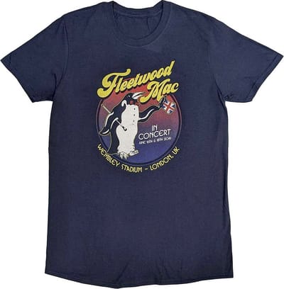 Fleetwood Mac - Wembley 2019 Heren T-shirt - L - Blauw
