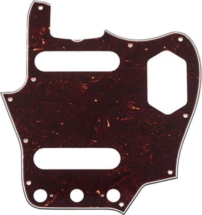 Fender 94464049 Pure Vintage pickguard, '65 Jaguar, 10-hole mount, brown shell, 3-ply