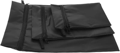 Luieropslag Kinderwagen - Luierzak Luiertas - Babyverzorging Organiseren - Waterdichte Bescherming - 3 Maten Set - Zwart