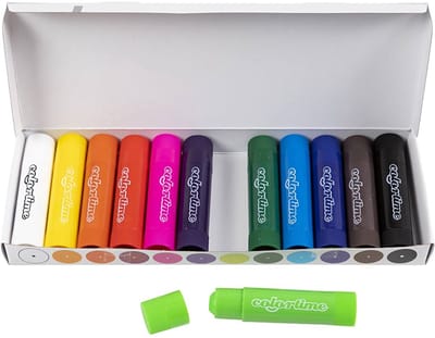 Soft Color Stick - Kleurstiften - Soft Sticks - Kunstenaarsstiften - Kleurpotloden - Kleurenset - Diverse Kleuren - 6,5 gr - 120 stuks - 8 cm