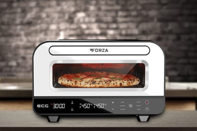 ECG Forza 4500 Pizzaoven 32 cm digitaal roestvrij staal 450 °C met pizzasteen en 5 bakprogramma’s