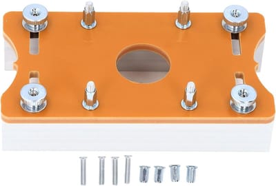 Houtfrees Inzetplaat - Freestafel Paneel - Precisie Houtbewerking - Stabiele Aluminium Constructie - 0-5 cm Dikte - Zilver