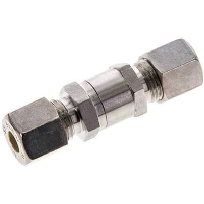 8S (M16x1.5) RVS Terugslagklep Knelfitting 1-400 bar ISO 8434-1