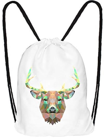 Jute tas met dierenprint voor sport en gym
