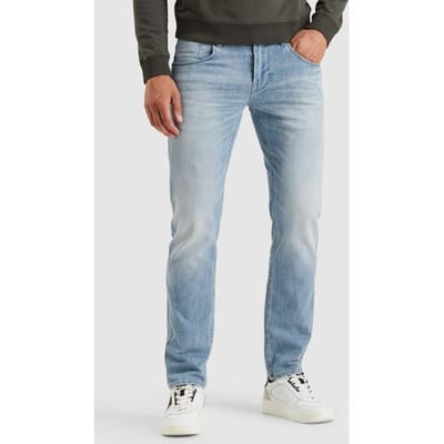 PME legend blauwe heren jeans   Nightflight   Regular fit   5-Pocket zakken   Knoop- en ritssluiting   Duurzaam   Regular waist Blauw 33/30