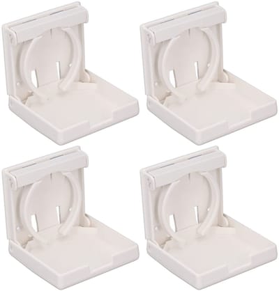Dailygoods- Bekerhouder Opvouwbaar - Verstelbaar 60-100 mm - Multifunctioneel - 4 Stuks - ABS-Kunststof - Eenvoudige Installatie - Drankhouder