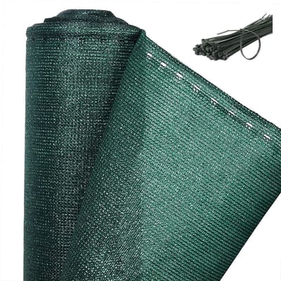 BukkitBow - Privacy Scherm Groen - 150g/m² - Schaduwend: 85% - Temperatuurbestendig - Inclusief Kabelbinders - 1x6m