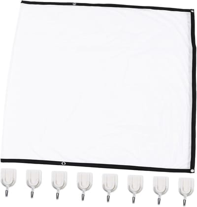 Projectorscherm - Filmdoek - Thuisbioscoop - Opvouwbaar en licht - 223 x 130 cm - Wit