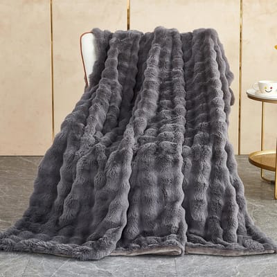 Dailygoods- Fleecedeken 1000 g/m² - Zacht Pluche - Omkeerbaar - Lichtgewicht - Voor Bank/Slaapkamer - Ademend en Comfortabel - Deken