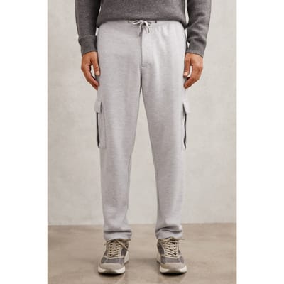 Reiss Jersey Cargo Trouser Grey Marl Size: XS | Cargo Pants Outlet | Heren | Grijs