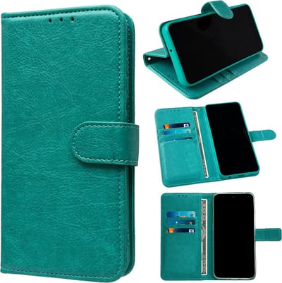 Casemania Hoesje Geschikt voor Apple iPhone 16e - Turquoise - Portemonnee Book Case