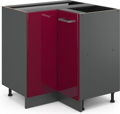 Vicco R-Line Hoekkast – 75.6 cm zonder werkblad Rode hoogglans