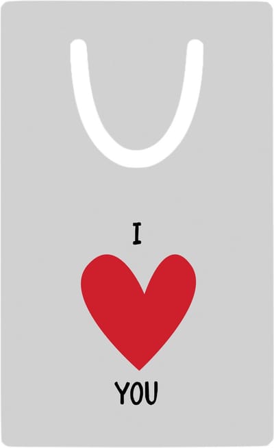 Hacebo® - I love you metalen boekenlegger - Liefde - Vriend en vriendin - Cadeau voor je vriendin - cadeau voor je vriendje - Valentijnsdag Bladwijzer boekenleggers - 7.6 cm x 5cm