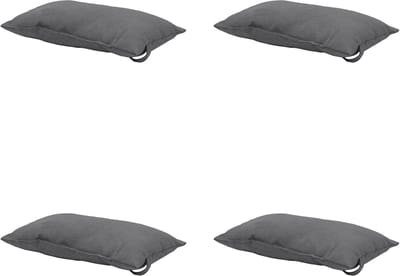 Madison - Hoofdkussen Panama grey - Ca. 24x40 cm - Set van 4