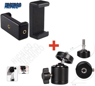 Mobiele Telefoon Houder Statief – Telefoonhouder - Universele Telefoonhouder voor statief  + 360 ° Draaigreep