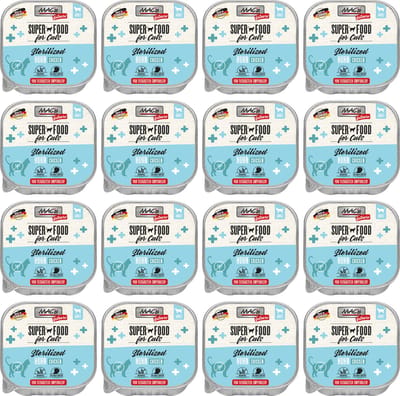 MACs Vetcare Kattenvoer - gesteriliseerde kat - 68% Kippenvlees - 16 x 100g