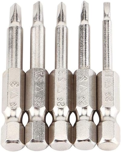 Set van 5 Driehoekige Schroevendraaiers van S2 Staal - TA1.8, TA2.0, TA2.3, TA2.7, TA3.0 voor Precisiewerk en Reparaties