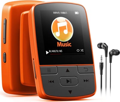 SNJY® MP3 Speler Bluetooth - MP4 Speler - Muziek Speler - 64GB - Oranje