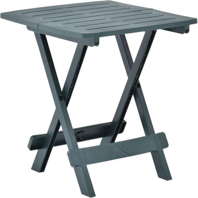Tuintafel Kunststof - Balkontafel Klapbaar - Buiten Genieten - Weerbestendig Onderhoudsvrij - 45x43x50 cm - Groen