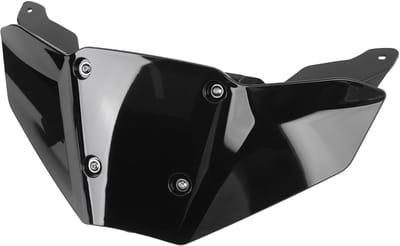 Motorfiets Voorruitdeflector, Voorruit Verbeterde Aerodynamica Voorruitdeflector met Montagebeugel voor MT-09 2024 en Later (BLACK)