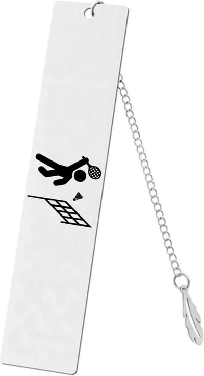 Akyol - badminton boekenlegger - Badminton - sporters - inclusief kaart - sport cadeau - sporten - leuk kado voor je sporter om te geven