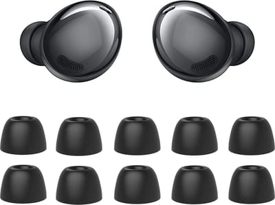 Oordopjes geschikt voor Samsung Galaxy BudsPro - Samsung Galaxy Buds Pro tips - Samsung Galaxy Buds Pro vervanging tips - 5 paar oordopjes voor Samsung Galaxy Buds Pro - Zwart / Small