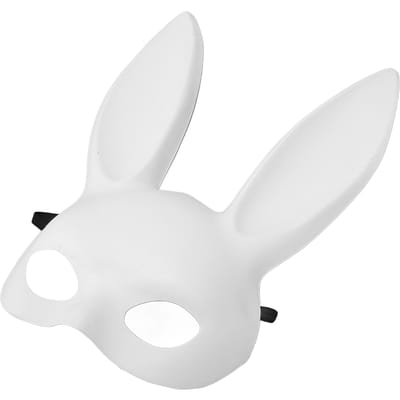 Halloween Konijnenmasker Half Gezicht Schattig Konijn Cosplay Masker Accessoire voor Feestartikelen