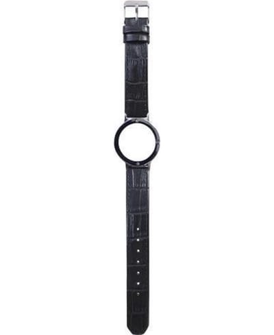 JU'STO J-WATCH bandje Leather Print Black - GRANDE