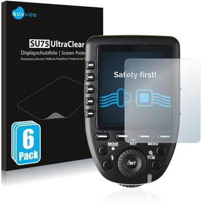 Savvies - Screenprotector voor Godox XPro - Folie Beschermfolie transparant 6 Stuks