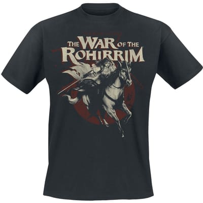 The Lord Of The Rings T-shirt - The War of the Rohirrim - Hera Riding - S tot 3XL - voor Mannen - zwart